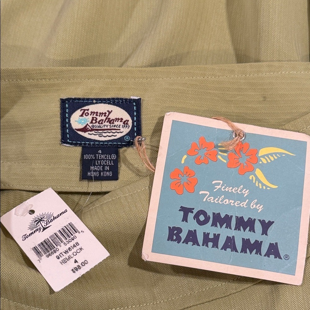 Tommy Bahama Green Midi Skirt Size 4 Side Button Detail NWT - Picture 3 of 3